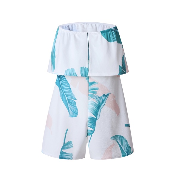 Palm Leaves Romper - Picture 3 of 3